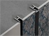 Теневая рейка LACONISTIQ DUAL mini, под панели и керамог. Светлое золото Анод (6х10х3000мм. зазор 3.5мм) вставка FLEX в комплекте 28-15-300 - фото 108364