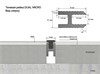 Теневая рейка LACONISTIQ DUAL mini, под панели и керамог. Светлое золото Анод (6х10х3000мм. зазор 3.5мм) вставка FLEX в комплекте 28-15-300 - фото 108370