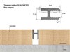 Теневая рейка LACONISTIQ DUAL mini, под панели и керамог. Чёрная анодированная (6х10х3000мм. зазор 3.5мм) вставка FLEX в комплекте 28-11-300 - фото 108373