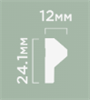 Финишный молдинг LF136A NP 24,1мм х 12мм х2700мм LF136A NP - фото 110023