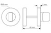 Завертка сантехническая Morelli Luxury LUX-WC-R5 ANT Цвет - Антрацит LUX-WC-R5 ANT - фото 112219