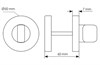 Завертка сантехническая Morelli Luxury LUX-WC-R5 CSA Цвет - Матовый хром LUX-WC-R5 CSA - фото 112228