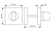 Завертка сантехническая Morelli Luxury LUX-WC-S5 BIA Цвет - Белый LUX-WC-S5 BIA - фото 112232