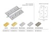 Петля MORELLI латунная разъёмная с короной MB 100X70X3 SG R C правая Цвет - Матовое золото MB 100X70X3 SG R C - фото 112265