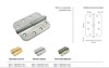 Петля MORELLI стальная универсальная скругленная MS-C 100X70X2.5-4BB SG Цвет - Матовое золото MS-C 100X70X2.5-4BB SG - фото 112359