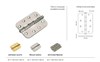 Петля MORELLI стальная разъёмная скругленная MSD-C 100X70X2.5 AB L Левая Цвет - Античная бронза MSD-C 100X70X2.5 AB L - фото 112419
