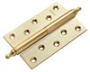 Петля MORELLI латунная разъёмная с короной MB 120X80X3.5 SG L C Левая Цвет - Матовое Золото MB 120X80X3.5 SG L C - фото 112437