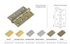 Петля MORELLI латунная универсальная MBU 100X70X3-4BB SC Цвет - Матовый хром MBU 100X70X3-4BB SC - фото 112450