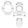 Дверной ограничитель MDS-1 PC Цвет - хром MDS-1 PC - фото 112774
