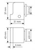 Дверной ограничитель MDS-2 PC Цвет - хром MDS-2 PC - фото 112782