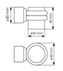 Дверной ограничитель MDS-4 PC Цвет - хром MDS-4 PC - фото 112798