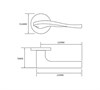 Дверная ручка ADDEN BAU LYRE S-489 NICKEL S-489 NICKEL - фото 113612