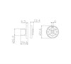 Завёртка сантехническая ADDEN BAU WC SR-003 NICKEL WC SR-003 NICKEL - фото 113650