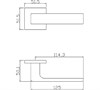 Дверная ручка ADDEN BAU GRANE S-560 WHITE Белый S-560 WHITE - фото 113749