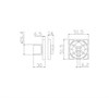 Завёртка сантехническая ADDEN BAU WC SQ-003 WHITE Белый SQ-003 WHITE - фото 113811