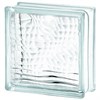 Стеклоблок стандартный бесцветный Водопад (190х190х80) Optical_clear