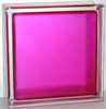 Стеклоблок стандартный окрашенный внутри Арктика малиновый (190х190х80) arc_vn_5