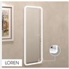 Зеркало Loren ЗЛП430 455х1350 LED подсветка сенсорный выключатель ЗЛП430