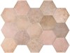 Плитка керамическая напольная 24957 HERITAGE HEX?GONO Rose 17,5х20 см Equipe 24957