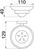 Мыльница для ванной Allen Brau Priority 6.31005-BN белый/никель браш 6.31005-BN - фото 14015