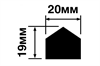 Молдинг TRN20 20 х 19 х 2700 TRN20 - фото 26598