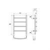 Полотенцесушитель электрический Point Афина PN04156BRE П4 500x600 левый/правый, бронза PN04156BRE - фото 27950