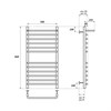 Полотенцесушитель электрический Point Нептун PN09158SPE П11 500x800 с полкой левый/правый, хром PN09158SPE - фото 28273