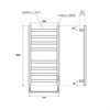 Полотенцесушитель электрический Point Меркурий PN83858W П8 500x800, диммер справа, белый PN83858W - фото 28801