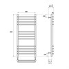 Полотенцесушитель электрический Point Омега PN90158SE П12 500x800 левый/правый, хром PN90158SE - фото 28821