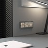 Накладка для двойной розетки Еthernet RJ-45 (айвори акрил) W1191143 - фото 42400