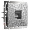 Розетка Ethernet RJ-45 (Hammaer серебряный) W1281006 - фото 42610