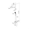 Душевая система с тропическим душем и изливом, хром глянцевый, Aiger, IDDIS, AIGSB3Fi06 AIGSB3Fi06 - фото 44774