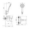 Смеситель для ванны, черный, Ray, IDDIS, RAYBL02i02 RAYBL02i02 - фото 45475