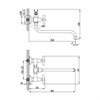 Смеситель для ванны с длинным изливом, Jeals, IDDIS, JE2SBL0i10 JE2SBL0i10 - фото 46018