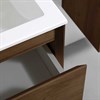 Тумба Luka 800 подвесная, 2 выкатных ящика soft-close, T.Oak + Раковина черная, кварц, VCB-13800B VMC-2L800TO + VCB-13800B - фото 50028