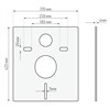 Комплект BERGES: инсталляция ATOM Line 410 кнопка хром глянец, унитаз OKUS, сиденье дюропласт Okus Slim SO - фото 52059