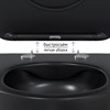 Комплект BERGES для монтажа подвесного унитаза: инсталляция Atom Line, кнопка soft touch черный/хром глянец, унитаз Ventas Black, микролифт, быстросъем - фото 52978