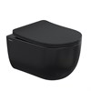 Комплект BERGES для монтажа подвесного унитаза: инсталляция NOVUM525, кнопка F5 soft touch черный, унитаз Ventas Black, сиденье дюропласт микролифт, быстросъем - фото 52988