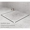 Желоб BERGES водосток SUPER Slim 700, матовый хром, S-сифон D50/105 H50 вертикальный - фото 56109