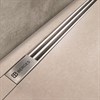 Желоб BERGES водосток SUPER Slim 400, хром глянец, S-сифон D50/105 H50 вертикальный - фото 56804