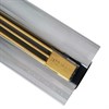 Желоб BERGES водосток напольный SUPER Slim 700 нержавеющая сталь, решетка золото глянец, S-сифон D50/110 вертикальный - фото 57343