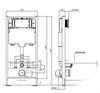Инсталляция для подвесного унитаза Aquatek Standart 51 INS-0000001, 130*510*100 мм INS-0000001 - фото 63401