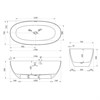 Ванна Solid Surface Vincea VBT-6S01MW, белый матовый VBT-6S01MW - фото 77346