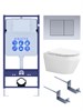 SET AQUATEK ЛЕЯ-011 4в1 (рама AQUATEK Standard INS-0000012+крепеж KKI-0000002+клавиша KDI-0000011+унитаз ЛЕЯ AQ1199-00 с тонким сиденьем soft-close) SET AQUATEK ЛЕЯ cm-011 4в1 - фото 78121