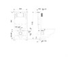 SET AQUATEK ЛЕЯ-011 4в1 (рама AQUATEK Standard INS-0000012+крепеж KKI-0000002+клавиша KDI-0000011+унитаз ЛЕЯ AQ1199-00 с тонким сиденьем soft-close) SET AQUATEK ЛЕЯ cm-011 4в1 - фото 78123