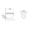 SET AQUATEK ЛЕЯ-011 4в1 (рама AQUATEK Standard INS-0000012+крепеж KKI-0000002+клавиша KDI-0000011+унитаз ЛЕЯ AQ1199-00 с тонким сиденьем soft-close) SET AQUATEK ЛЕЯ cm-011 4в1 - фото 78124