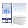 SET AQUATEK ЛЕЯ-013 4в1 (рама AQUATEK Standard INS-0000012+крепеж KKI-0000002+клавиша KDI-0000013+унитаз ЛЕЯ AQ1199-00 с тонким сиденьем soft-close) SET AQUATEK ЛЕЯ cm-013 4в1 - фото 78135