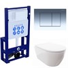 SET AQUATEK ПОЛАРИС (рама AQUATEK Standard INS-0000016+унитаз ПОЛАРИС AQ0700-00 с тонким сиденьем soft-close+панель KDI-0000010 SET AQUATEK ПОЛАРИС-010 - фото 78391