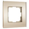 Рамка из стекла на 1 пост Senso шампань soft-touch W0013111 - фото 86514