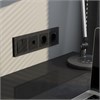 Рамка из стекла на 4 поста Senso черный soft-touch W0043108 - фото 86541